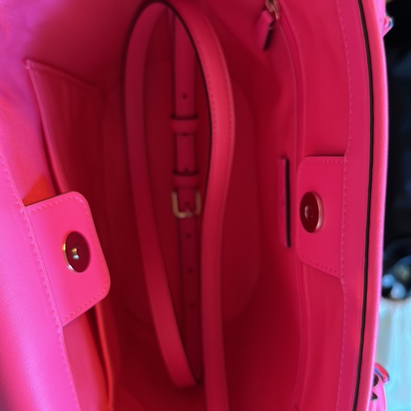 Kate Spade gingham Hot pink & white bag! NWT!!! - Picture 3 of 8